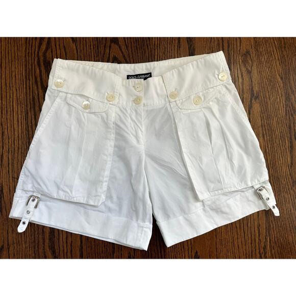 DOLCE & GABBANA white shorts size 40 US 4 6 Small